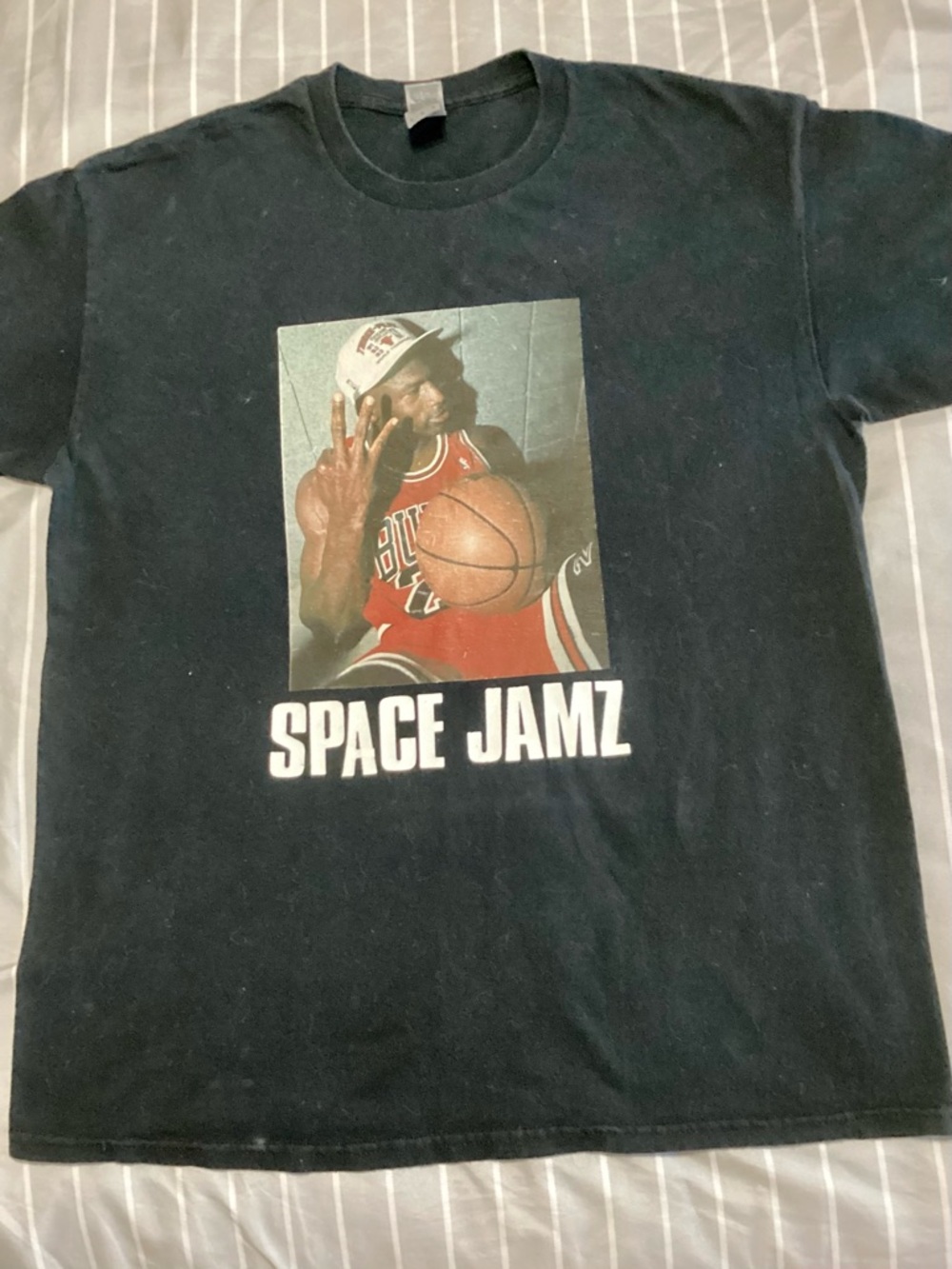 Gildan Black T-Shirt with Space Jam Gra

Remix and Slow Jamz